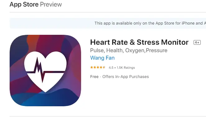 Heart Rate & Stress Monitor app